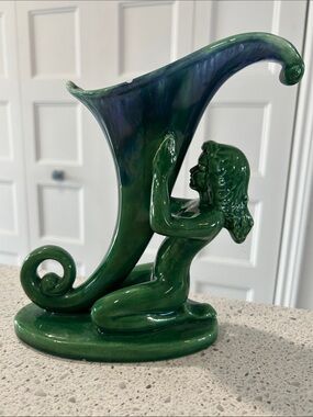 Green Ceramic Figural Vase – Home Art Ceramics